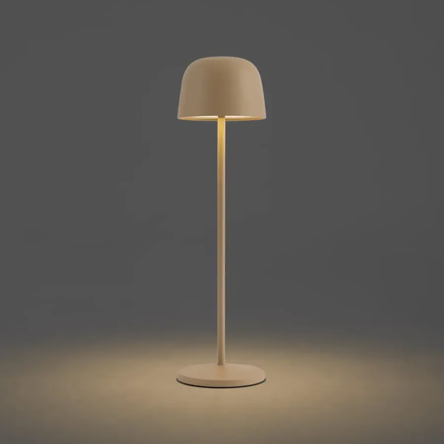 Tafellampen-QAZQA tafellampen raika beige geïntegreerde led