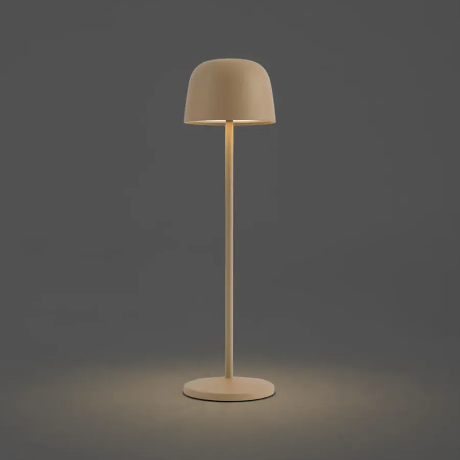 Tafellampen-QAZQA tafellampen raika beige geïntegreerde led