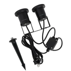QAZQA tuinspots basic zwart gu10