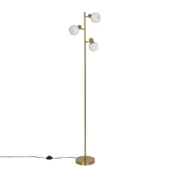 Staande Lampen-QAZQA vloerlampen anouk goudkleurig e14