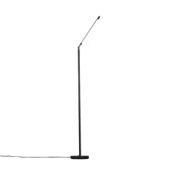 QAZQA vloerlampen berdien fl zwart geïntegreerde led