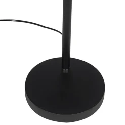 QAZQA vloerlampen berdien fl zwart geïntegreerde led