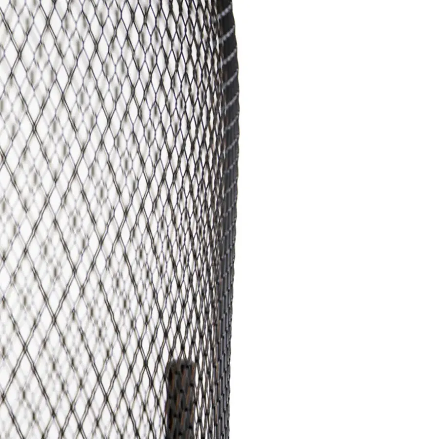 QAZQA vloerlampen bliss_mesh zwart e27