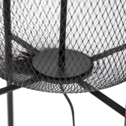 QAZQA vloerlampen bliss_mesh zwart e27