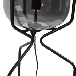 QAZQA vloerlampen bliss zwart e27