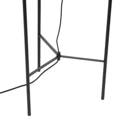 QAZQA vloerlampen bliss zwart e27
