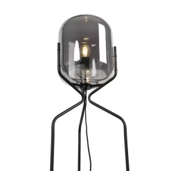QAZQA vloerlampen bliss zwart e27