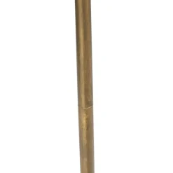 Staande Lampen-QAZQA vloerlampen botanica goudkleurig e27