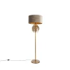QAZQA vloerlampen botanica taupe e27