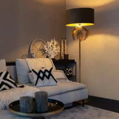 QAZQA vloerlampen botanica taupe e27