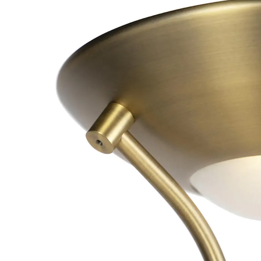 Staande Lampen-QAZQA vloerlampen diva bruin geïntegreerde led