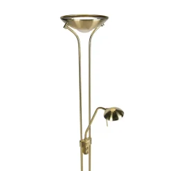 Staande Lampen-QAZQA vloerlampen diva goudkleurig geïntegreerde led