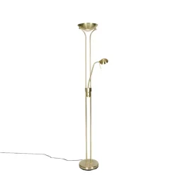 QAZQA vloerlampen diva goudkleurig geïntegreerde led