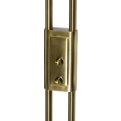 Staande Lampen-QAZQA vloerlampen fez bruin geïntegreerde led