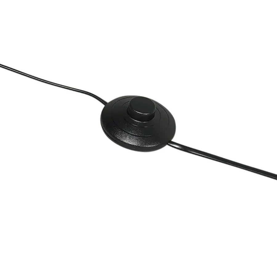 QAZQA vloerlampen ilse zwart e27
