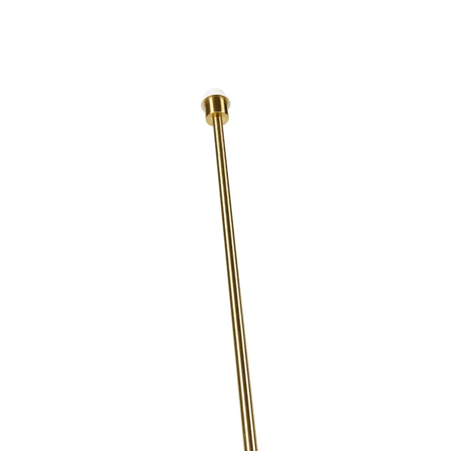 QAZQA vloerlampen kaso goudkleurig e27