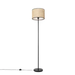 Staande Lampen-QAZQA vloerlampen kata crème e27