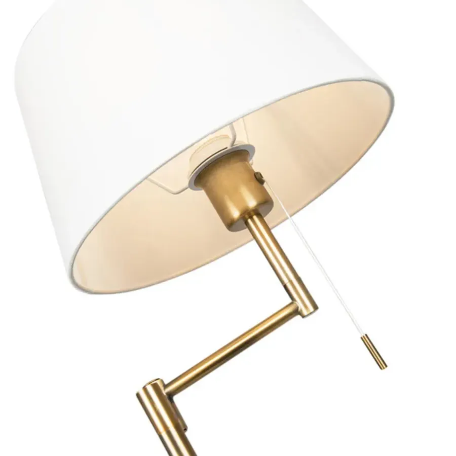 Staande Lampen-QAZQA vloerlampen ladas bruin e27
