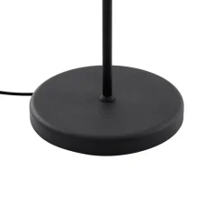 Staande Lampen-QAZQA vloerlampen ladas zwart e27