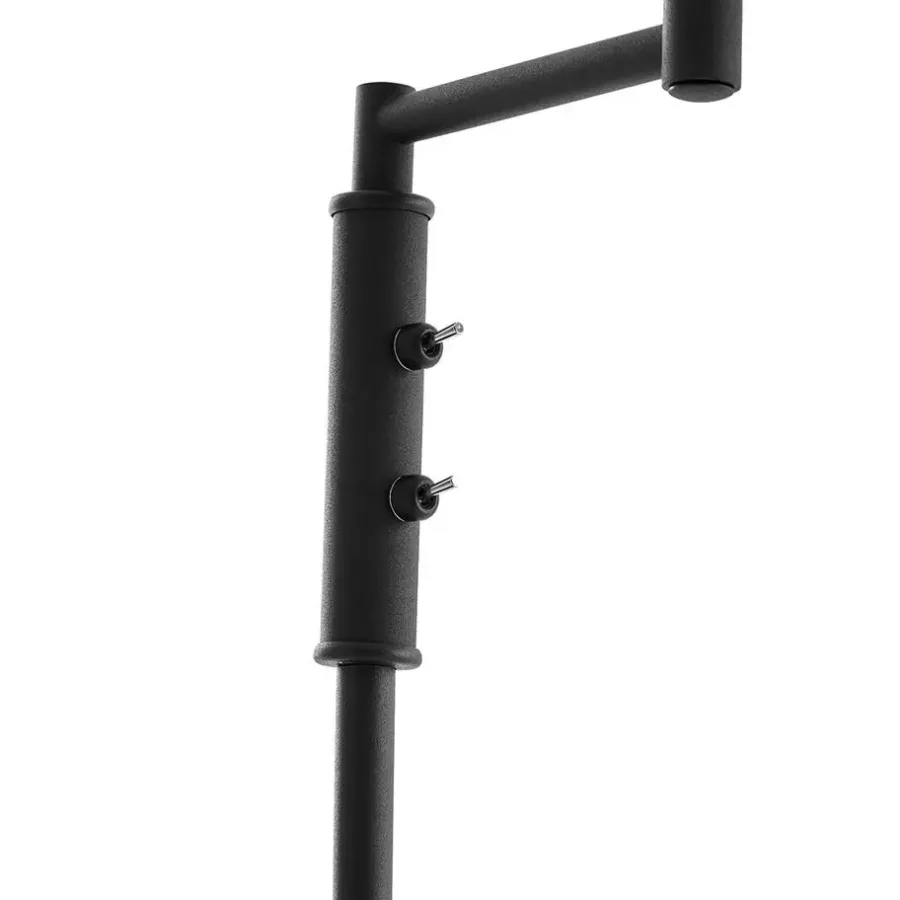 Staande Lampen-QAZQA vloerlampen ladas zwart e27