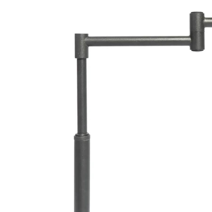 Staande Lampen-QAZQA vloerlampen ladas zwart e27