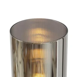 Staande Lampen-QAZQA vloerlampen laura grijs e27