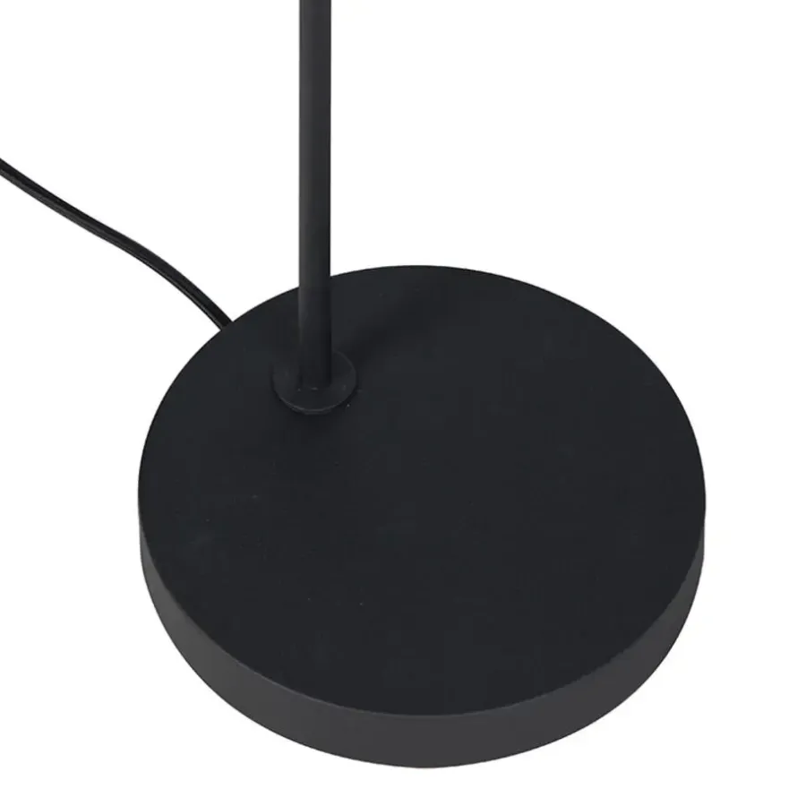 QAZQA vloerlampen lofty zwart e27