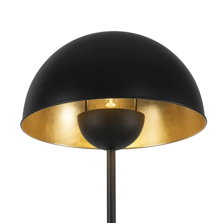 Staande Lampen-QAZQA vloerlampen magnax zwart e27