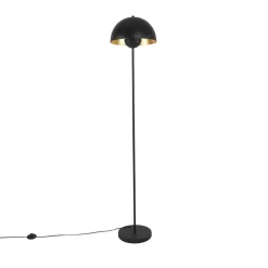 Staande Lampen-QAZQA vloerlampen magnax zwart e27