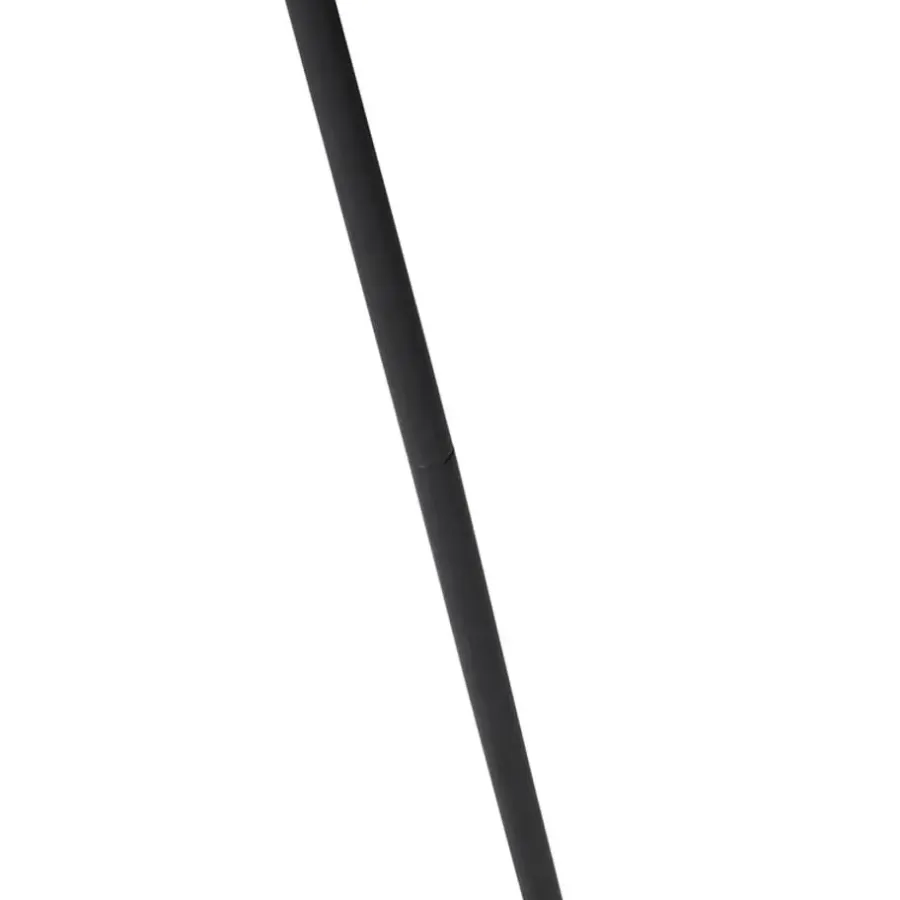 QAZQA vloerlampen mayelle zwart e27
