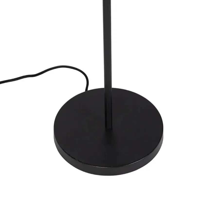Staande Lampen-QAZQA vloerlampen mesh bruin e14
