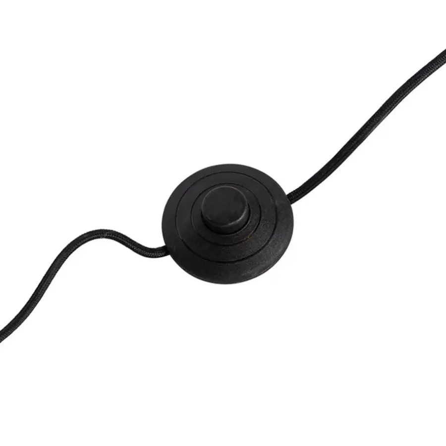 Staande Lampen-QAZQA vloerlampen mesh bruin e14