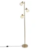 QAZQA vloerlampen mesh goudkleurig e14