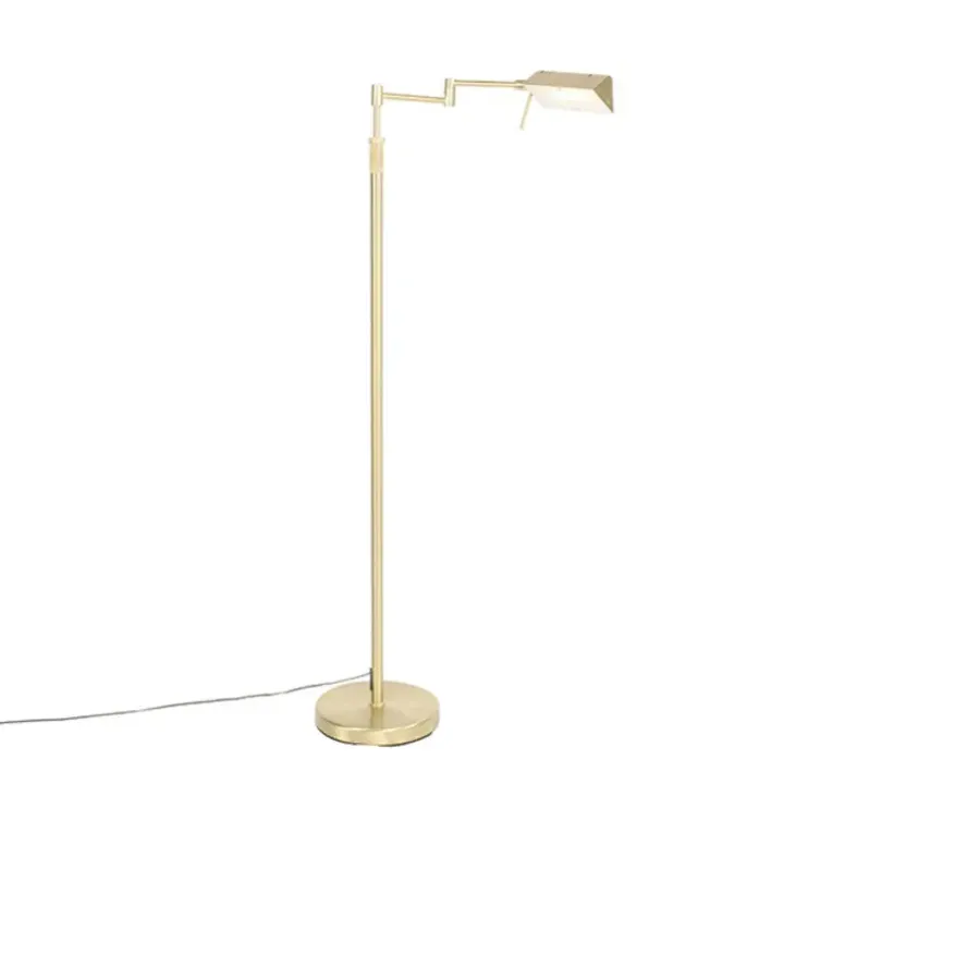 QAZQA vloerlampen notia goudkleurig geïntegreerde led