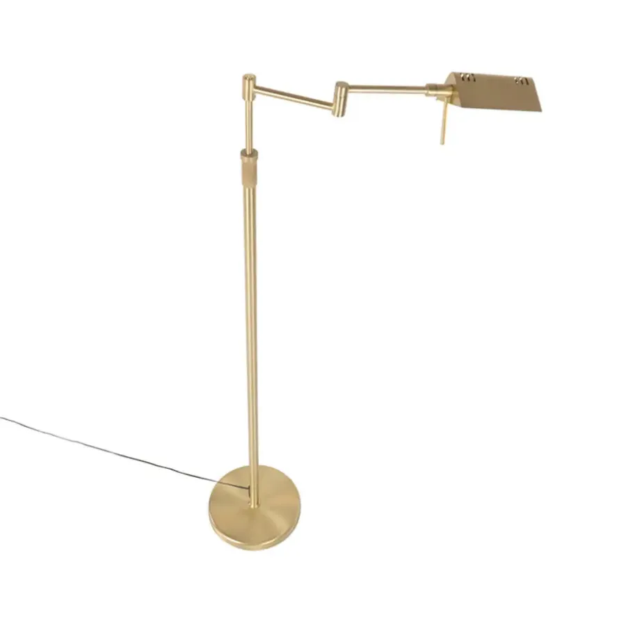 QAZQA vloerlampen notia goudkleurig geïntegreerde led