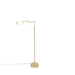 QAZQA vloerlampen notia goudkleurig geïntegreerde led