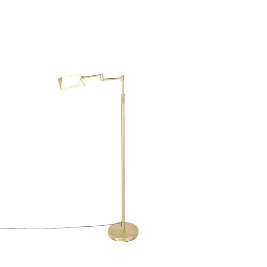 QAZQA vloerlampen notia goudkleurig geïntegreerde led
