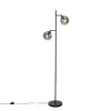 Staande Lampen-QAZQA vloerlampen pallon zilverkleurig e14
