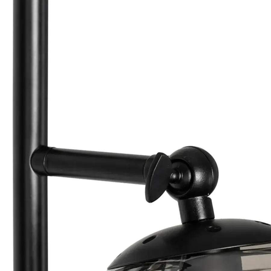 Staande Lampen-QAZQA vloerlampen pallon zilverkleurig e14