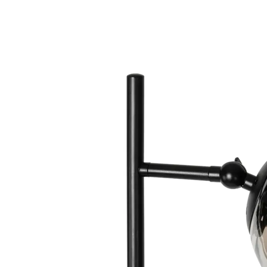 Staande Lampen-QAZQA vloerlampen pallon zilverkleurig e14