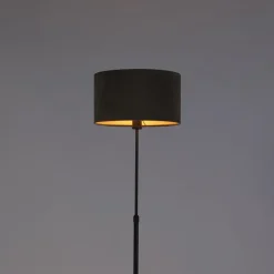 QAZQA vloerlampen parte fl taupe e27