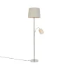 Staande Lampen-QAZQA vloerlampen retro grijs e27