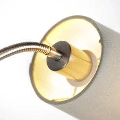 Staande Lampen-QAZQA vloerlampen retro grijs e27