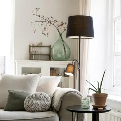 QAZQA vloerlampen retro wit e27