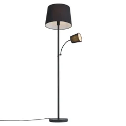 QAZQA vloerlampen retro wit e27