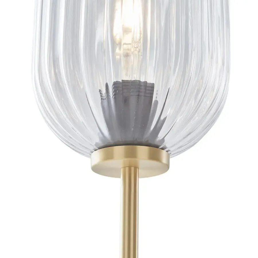 QAZQA vloerlampen rid goudkleurig e27
