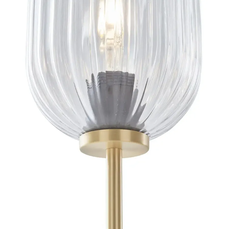 QAZQA vloerlampen rid goudkleurig e27