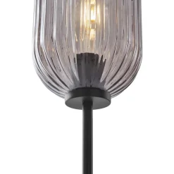 Staande Lampen-QAZQA vloerlampen rid zwart e27