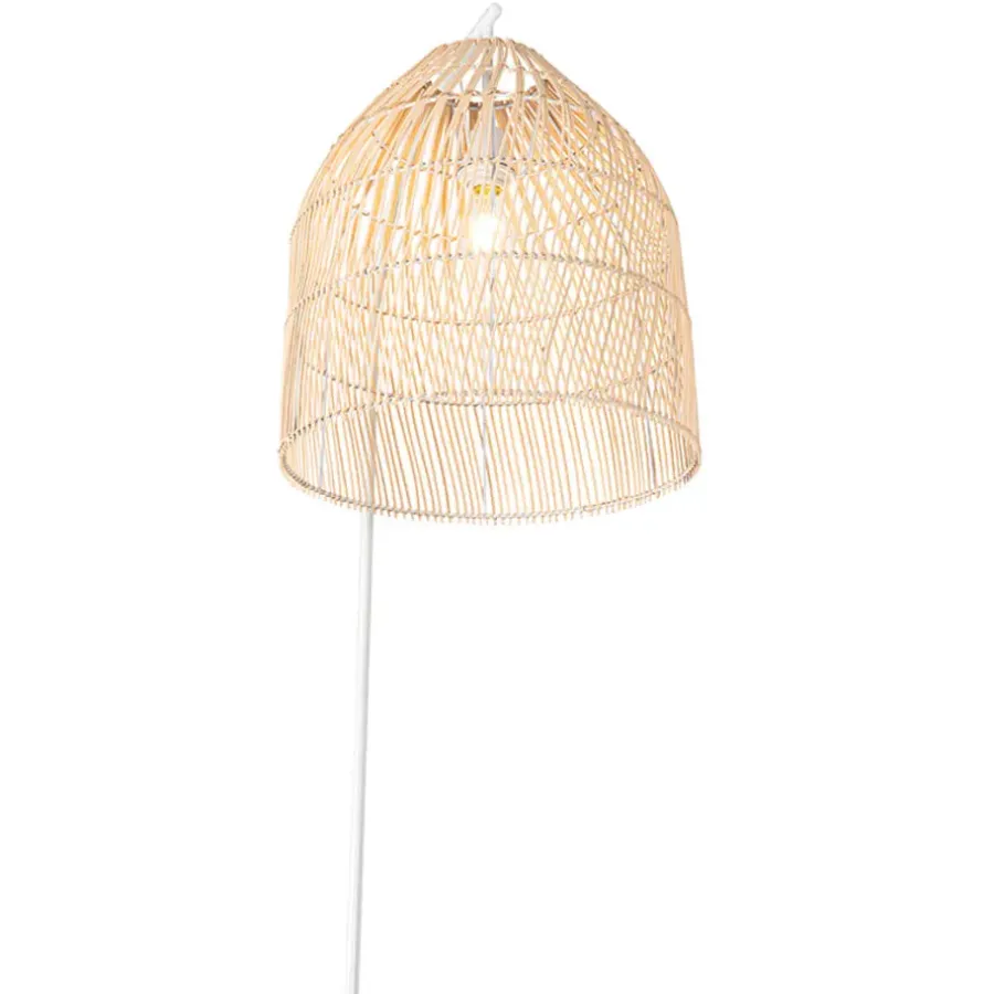 Staande Lampen-QAZQA vloerlampen sam wit e27