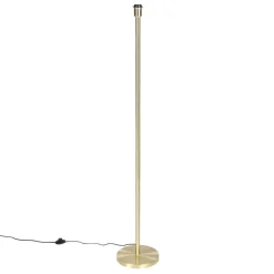 Staande Lampen-QAZQA vloerlampen simplo goudkleurig e27